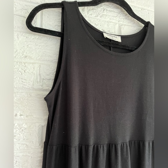 69. New WOT black tiered tank dress by Zenana - Picture 3 of 6